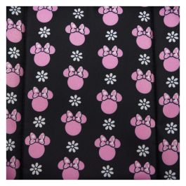 Loungefly Minnie Disney Rock the Dots - Mochila de nylon floral con detalles de apliques y bordados, tirantes ajustables