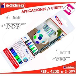 Edding Rotulador 4200 Para Porcelana Punta Pincel C-Surtidos Fríos Estuche 6 Ud Precio: 7.88999981. SKU: S8404705