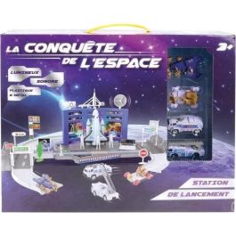 Estación de Lanzamiento del Transbordador Espacial - MGM - 3 vehículos metálicos - Pegatinas gratis Estación de Lanzamiento del Transbordador Espacial - MGM - 3 vehículos metálicos - Pegatinas gratis