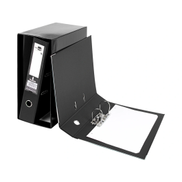 Liderpapel Archivador Folio 2 Anillas Mecanismo de Palanca 75mm Negro