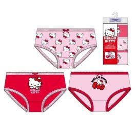 Cerdá Pack Braguitas Single Jersey Hello Kitty 3 Piezas para Niñas 8-10 Años Multicolor