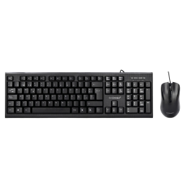 Q-connect Set Teclado y Ratón con Cable, USB, Color Negro Precio: 8.49999953. SKU: B129R8YJGT