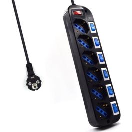 Ewent Regleta de 6 Tomas EW3851 con Interruptores Individuales, Protección Sobretensiones y Seguridad Infantil Precio: 19.49999942. SKU: B1JGRDMJTM