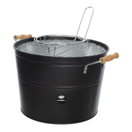 Barbacoa tipo cubo con parrilla de ø32cm bbq