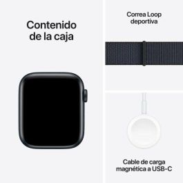 Apple Watch SE GPS 44mm MXEP3QL/A Caja de Aluminio Medianoche Correa Loop Deportiva Tinta