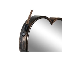 Juego de Espejos DKD Home Decor Scandi Cristal Negro Dorado Polipropileno (26 x 3 x 26 cm) (2 Unidades)