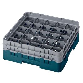 CAMBRO - 25S434-414 - Cesta de lavado 25 comp. 2 alturas - 8,7 cm Ø máx. - alt. máx. 13,5 cm - 50 x 50 x 18,4 cm - Cerceta Precio: 57.49999981. SKU: B12VTNQGAM