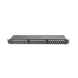 LANBERG PPS6-1024-B Panel de Parcheo 1U RJ-45 Cat6 Negro Metal