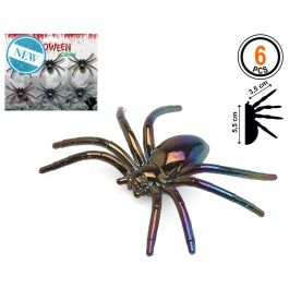 Set 6 Arañas Decorativas Metálicas 5,5x3,5 cm para Halloween - Efecto Iridiscente para Fiestas y DIY Precio: 1.49999949. SKU: B14R433YBK