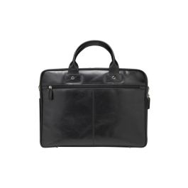 dbramante1928 Maletín KRONBORG 16IN Negro para Portátil de hasta 16 Pulgadas en Cuero