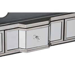 DKD Home Decor Mueble TV Glam Espejo Plateado 112 x 45 x 50 cm con 3 Cajones