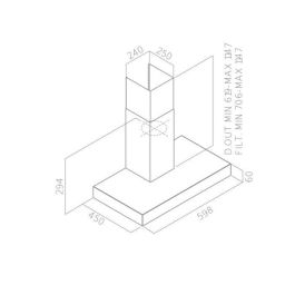 Continental Edison CEHD6058S Campana Decorativa de Acero Inoxidable 60 cm