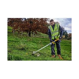 DeWALT DCMST561N-XJ Cortabordes/Cortacésped a Batería 18V, Diámetro Corte 35 cm, Cabezal Cuchilla y Nylon, 6000 RPM, Sin Cables