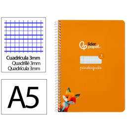 Liderpapel Cuaderno Espiral A5 Tapa Dura 80 Hojas Cuadro Pautado 3mm Color Naranja Precio: 9.9499994. SKU: B1FFTQGGSY