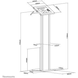 Neomounts FL15-750WH1 Soporte de Suelo para Tablets de 9.7-11 Pulgadas Blanco