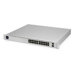 Ubiquiti USW-Pro-24-POE Gen 2, AC/DC, Internal, 450W, (24) 10/100/1000 RJ45 Ports, (2) 1/10G SFP+, 442.4 x 285.4 x 43.7 mm Ubiquiti USW-Pro-24-POE Gen 2, AC/DC, Internal, 450W, (24) 10/100/1000 RJ45 Ports, (2) 1/10G SFP+, 442.4 x 285.4 x 43.7 mm