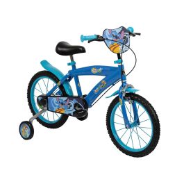 Toimsa Bicicleta Infantil Disney Stitch 16 Pulgadas para Niños de 5 a 7 Años. Diseño de Personaje Lilo & Stitch, Color Azul. Precio: 144.68999952. SKU: B14TWG23W8