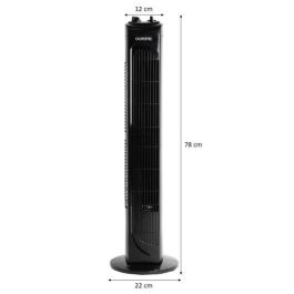 Ventilador de columna oceánica - 45W - Altura 78 cm - 3 velocidades - Oscilating - Temporizante - Negro Ventilador de columna oceánica - 45W - Altura 78 cm - 3 velocidades - Oscilating - Temporizante - Negro