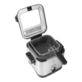 Mesko MS 4910 Freidora 1.5 L 900 W Temperatura Regulable con Tapa de Cristal y Cesta Elevable de Acero Inoxidable