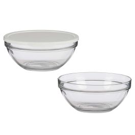Pasabahce Fiambrera Redonda Chefs Con Tapa Blanca 2500 ml 23x10x23cm (Set de 4) Precio: 14.7899994. SKU: B19E7A4VNP