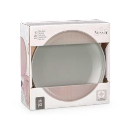 Plato llano grande gres gris oscuro 26,5 cm - Vessia (24 Unidades) Plato llano grande gres gris oscuro 26,5 cm - Vessia (24 Unidades)