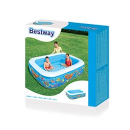 Bestway Piscina Hinchable 3 Camaras Floral 229x152x56 cm +6 Años Jardin 54120
