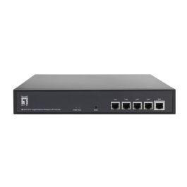 LevelOne WAC-2010 - Controlador WLAN para hasta 128 Access Points, Negro, Metal, 4 puertos Gigabit Ethernet (10/100/1000 Mbit/s)