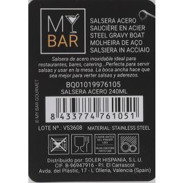 Salsera de acero inoxidable 240 ml - My Bar (12 Unidades) Salsera de acero inoxidable 240 ml - My Bar (12 Unidades)