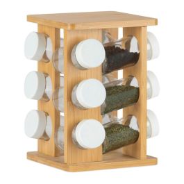 Andrea House Especiero giratorio de bambú cc72105, 12 botes de 80 ml, 21.5x15x23.5 cm Precio: 34.50000037. SKU: B1HW46ZX29