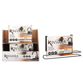 Soporte para rollo de cocina Kinvara, negro metal, 34x17x10 cm (8 Unidades) Soporte para rollo de cocina Kinvara, negro metal, 34x17x10 cm (8 Unidades)
