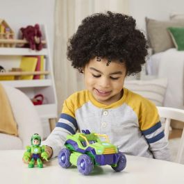 Hasbro HASG14755P0 - Marvel Iron Man & Friends Armadura y Vehículo Mecha 2 en 1 de Iron Hulk, Juguete a partir de 4 años
