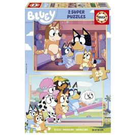 Puzzle de madera 2x25 piezas bluey