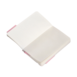 Antartik Cuaderno A6 Tapa Blanda Rayas Rosa Pastel 100 Hojas 80 gr FSC