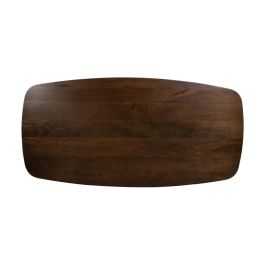 Mesa Comedor Marrón Madera de Mango 200 X 100 X 76 cm