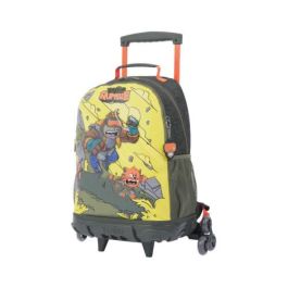 Totto Mochila Escolar con Ruedas Grande MJ03BWM003-2310-4DJL Gris, Amarillo Infantil 25.1L