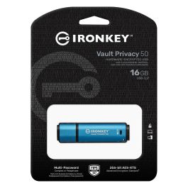 Kingston Ironkey Vault Privacy 50 Series VP50 Memoria USB 16 GB USB 3.2 Gen 1 Negra
