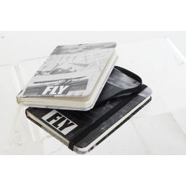 Libreta Vintage DKD Home Decor Blanco Negro 1.5 x 14 x 9.5 cm (12 Unidades) Libreta Vintage DKD Home Decor Blanco Negro 1.5 x 14 x 9.5 cm (12 Unidades)