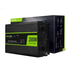 Green Cell INV11 Inversor de Corriente 12V a 230V 2000W para Coche, Convertidor Automotriz DC-AC