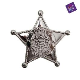 Estrella de sheriff pvc 8 cm Estrella de sheriff pvc 8 cm