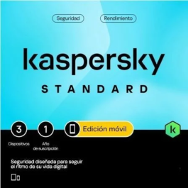 Kaspersky KL1048S5CFS-MSBES Standard Mobile para Android/iOS 3 Dispositivos 1 Año Precio: 17.5000001. SKU: B12TF2Z4BY