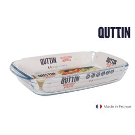 Fuente de vidrio rectangular Quttin 32.5x20 cm 2.2L (7 Unidades) Precio: 45.78999975. SKU: B1E6LN8MCH