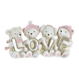 DKD Home Decor Figura Decorativa de Navidad Fantasía, diseño de Oso en Resina, Colores Rosa, Dorado y Crema - 5.5L x 15.5A x 7.5H cm Precio: 5.9532. SKU: B15XL6L6HR