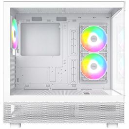 Montech XR TG Torre PC Blanco ATX, Micro ATX, Mini-ITX, Factor de Forma Torre, Color Blanco, Soporta Tarjetas Gráficas hasta 42 cm