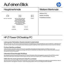 HP Z1 G1i Tower CU9 285/64GB/1TB/W11Pro Ordenador de sobremesa con WLAN Precio: 2533.50000013. SKU: B1879QATN4