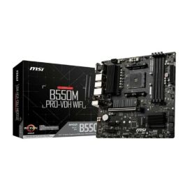 MSI B550M PRO-VDH WiFi Placa Base AMD AM4 mATX con WiFi para AMD Ryzen 3000 Series y DDR4 hasta 128 GB Precio: 137.59000024. SKU: S7154213