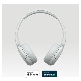 Sony Auriculares Inalámbricos WH-CH520 con Micrófono Bluetooth 5.2 Blancos Hasta 50 Horas Batería