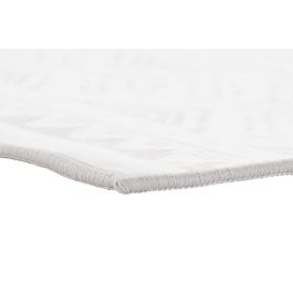 DKD Home Decor Alfombra Boho Beige Blanco Poliéster 290 x 200 x 0.4 cm