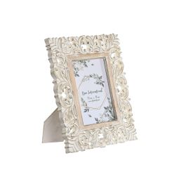 DKD Home Decor Marco de Fotos 13x18 cm de 29x23 cm Madera de Mango y Cristal Blanco Natural Diseño Indio Pack de 2 Unidades Precio: 20.98999947. SKU: B139AXR43H