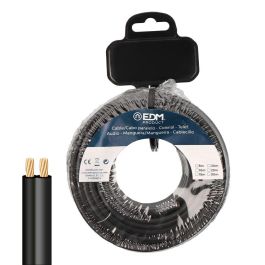 Edm Cable paralelo 2x0,75mm² negro 50m para audio y video