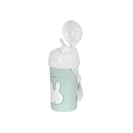 Botella con Tapa y Pajita Miffy Menta Menta PVC 500 ml